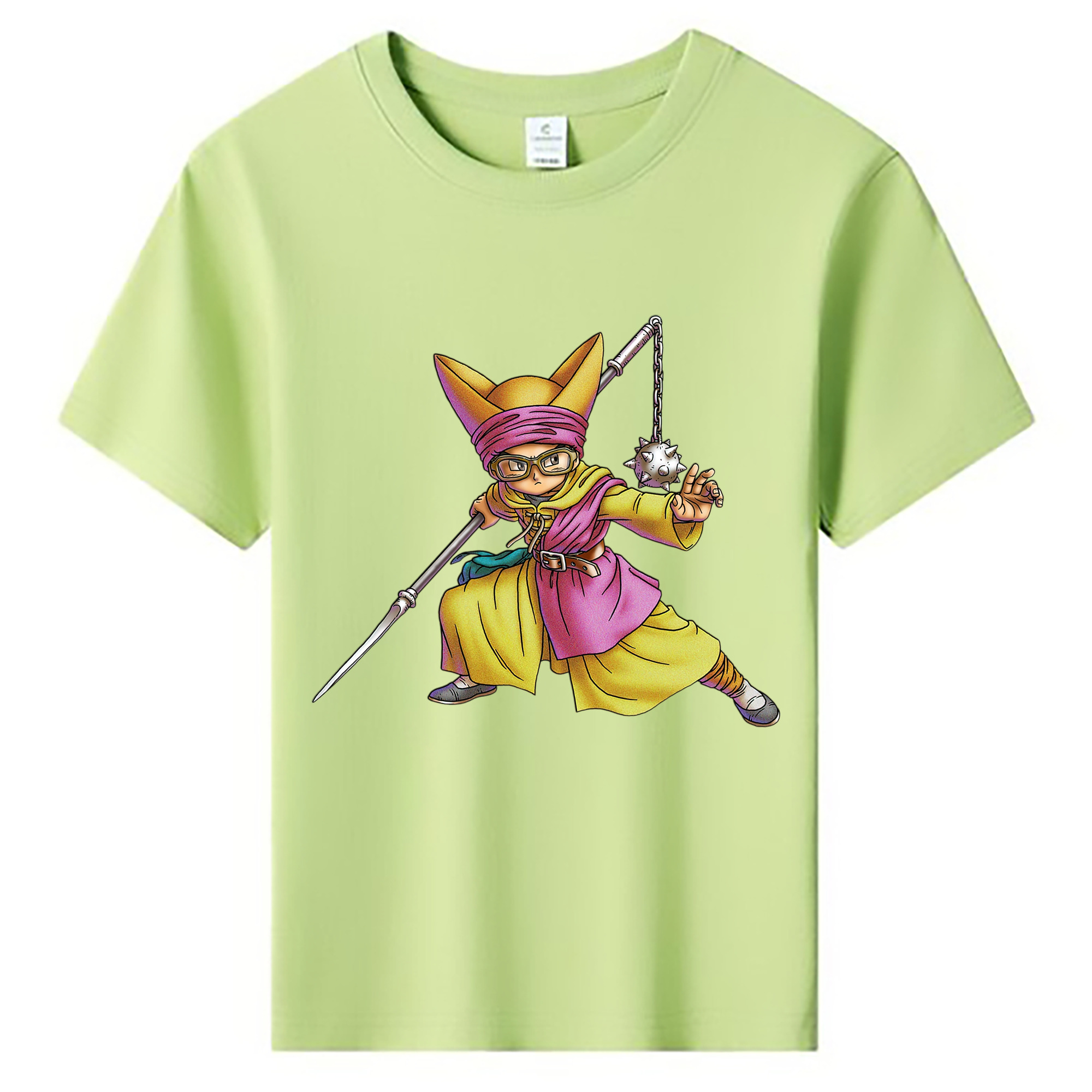 （画像用） ドラゴンクエスト Doragon Kuesuto Dragon Quest 綿100％キッズTシャツ（フロントプリント）